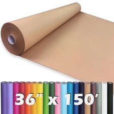 PerkHomy Brown Kraft Paper Roll 36" x 1,800" 150' for Gift Wrapping Bouquet...