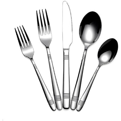 High-Quality 60-Pc Silverware Set, Modern Style