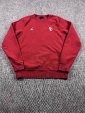 Oklahoma Sooners Sweatshirt Mens Small Red NCAA College Football Nike Jordan