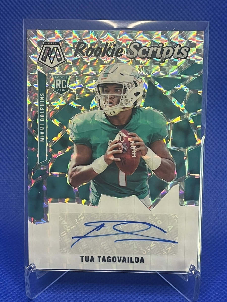 専用Tua Tagovailoa rookie 2020 auto 2020 Tua Tagovailoa Mosaic Rookie Scripts Auto RC Miami