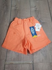Aftco Youth Boy's Size 20 Fishing Shorts Color Orange