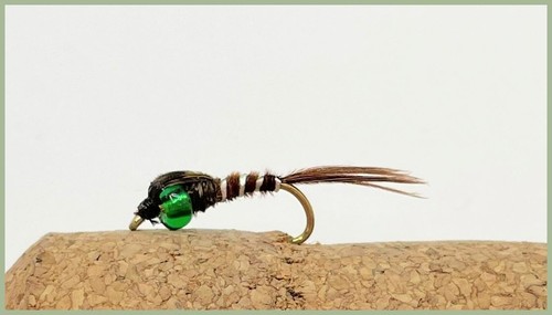 Hothead Buzzer/ Nymph Trout Fishing Flies, 24 Pack, Popular patterns, Size 10/12 - Picture 5 of 13