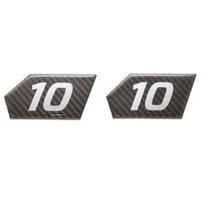 MasterCraft Boat Emblem Decal Sticker 7502015 | X10 Black Gray (Set of 2)