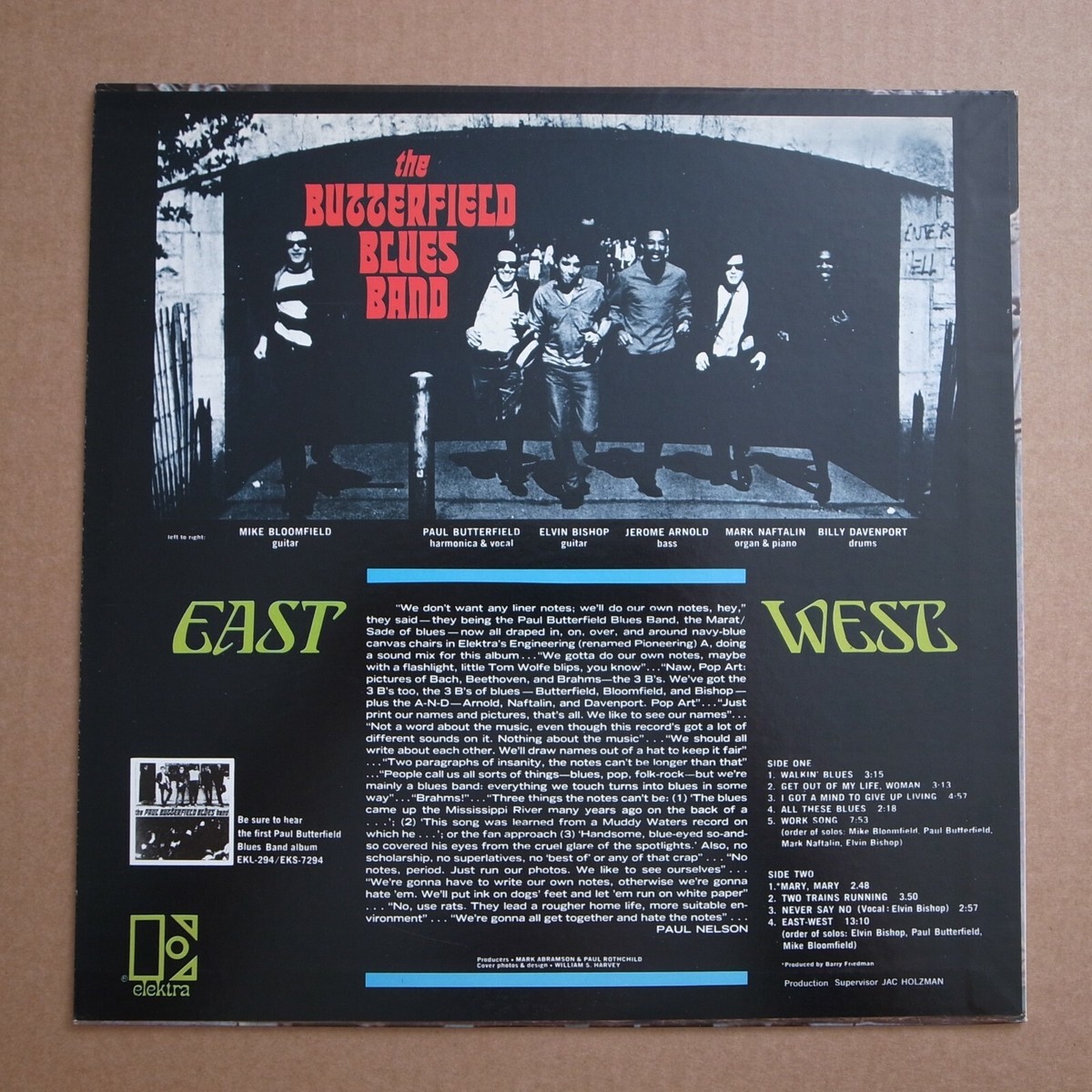 The Butterfield Blues Band ‎– East-West JAPAN NM vinyl LP Elektra