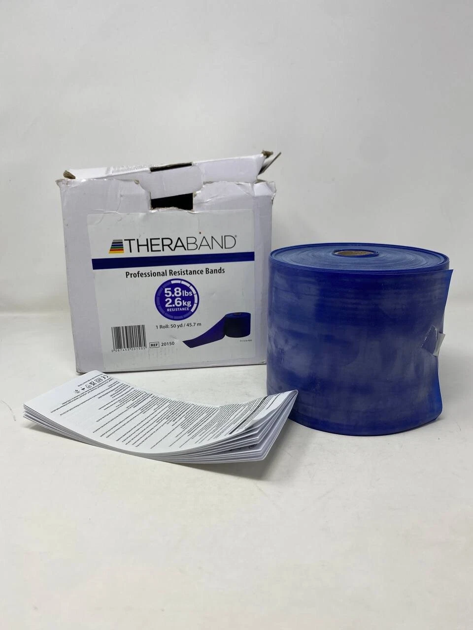 Theraband Professional Latex Resistance Bands, 50 Yard Roll (BLUE) 5.8LBS