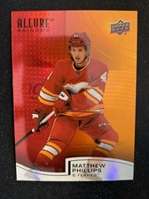 21-22 UD Allure Hockey Rookie Red/Orange Parallel R-39 Matthew Phillips