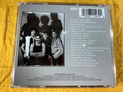 S11-19 QUEEN Absolute Greatest - 2009 - HOLLYWOOD RECORDS - CD S11-19 QUEEN Absolute Greatest - 2009 - HOLLYWOOD RECORDS - CD