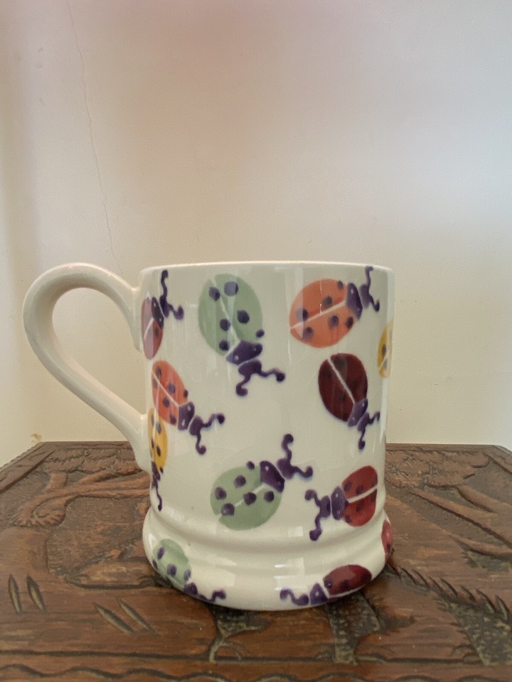 EMMA BRIDGEWATER 1/2 PINT MUG LADYBIRD MUG With Crazing eBay