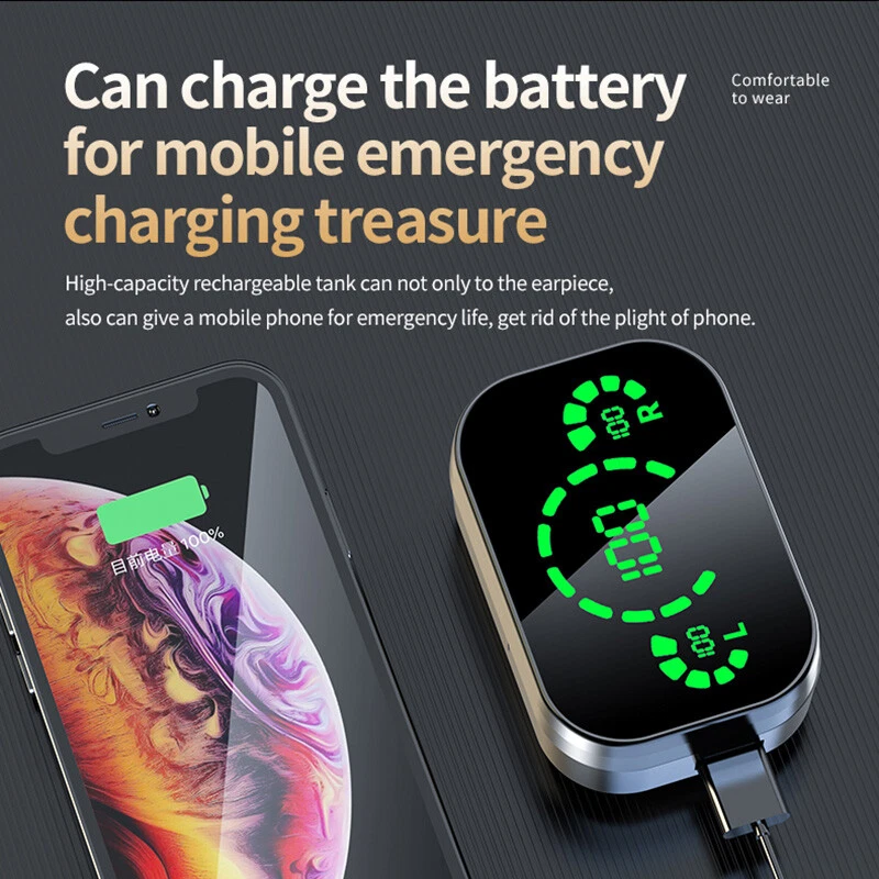 TWS Wireless Earbuds Bluetooth 5.3 Waterproof Headset Headphones With Power Bank - Image 3 of 4