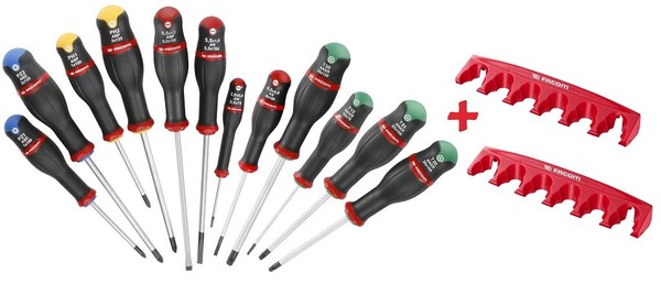 Facom Schraubendreher Schraubenzieher Satz 12-Tlg Kreuz Schlitz Stern Protwist-image