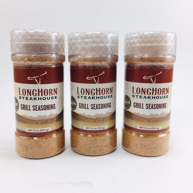 Longhorn Steakhouse Grill Seasoning 2.5 Oz Bottle Signature Blend Lot
