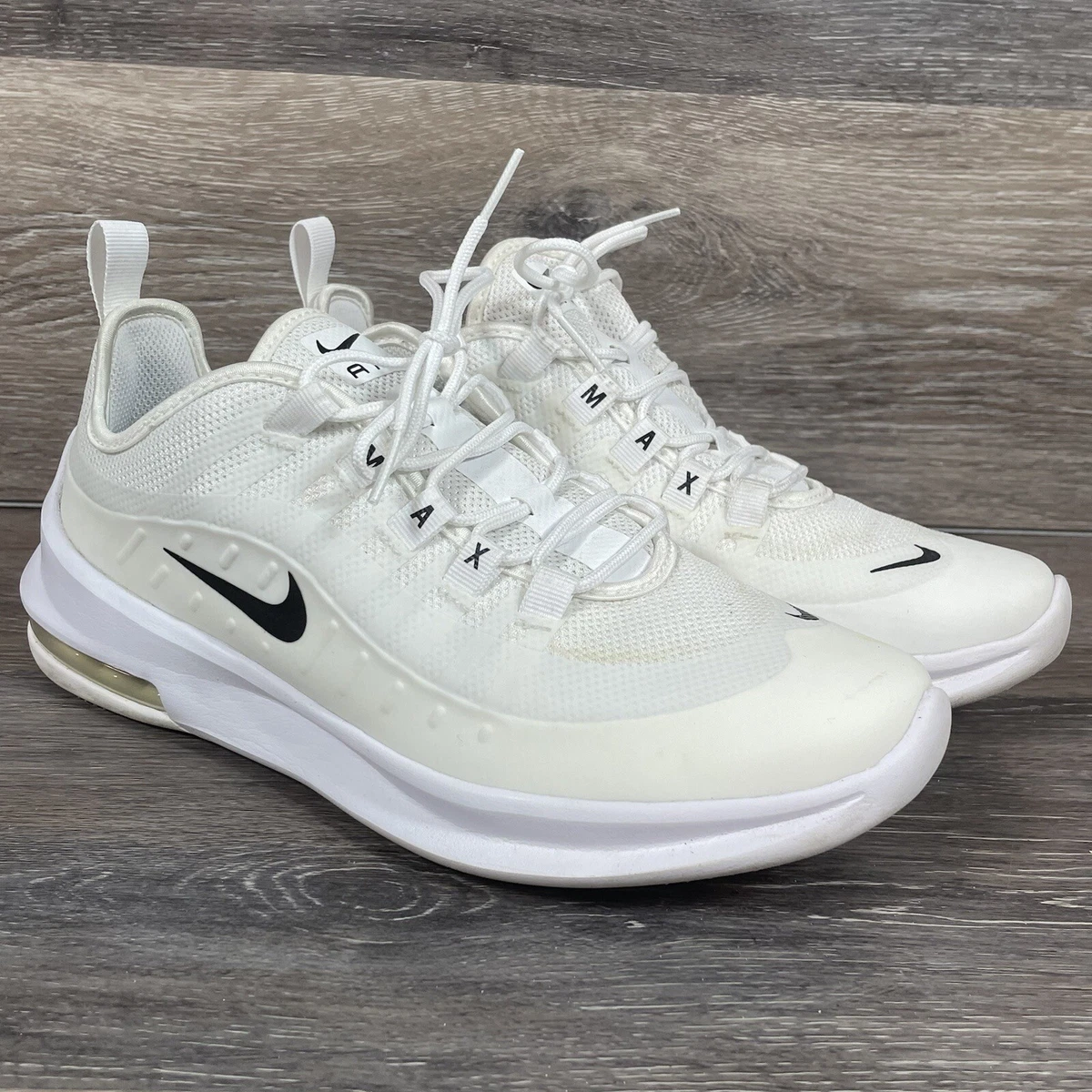 Nike Unisex Kids Air Max Axis AH5222 100 White Lace Up Running Shoes Size 7y