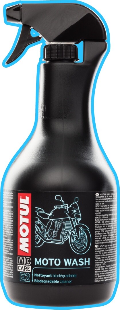 MOTUL E2 MOTOWASH 1L liquide de lavage pour motos nettoyant carénage jantes
