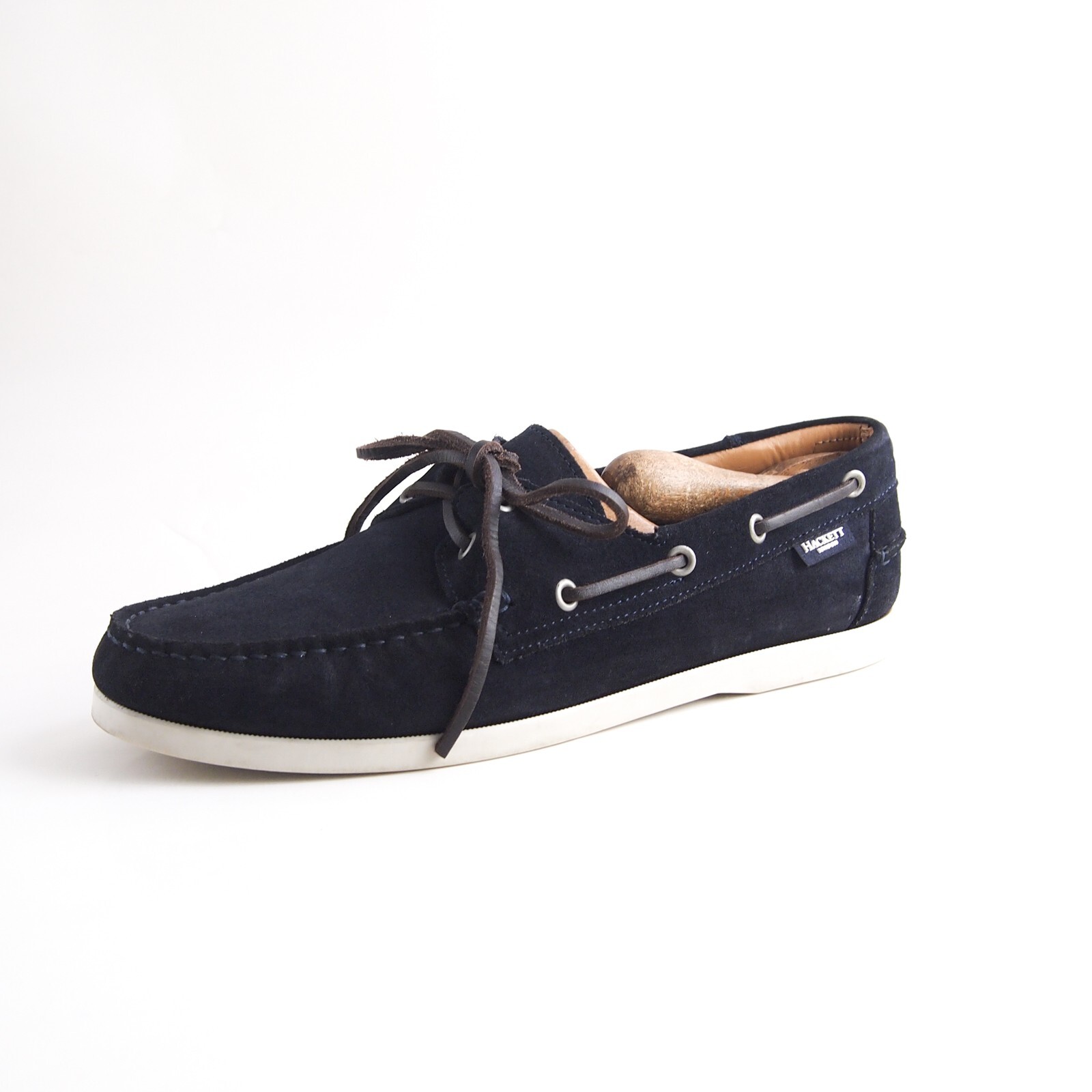 Zapatos De Barco Hackett London De Ante Negro Para Hombre Talla EU 41 US 8