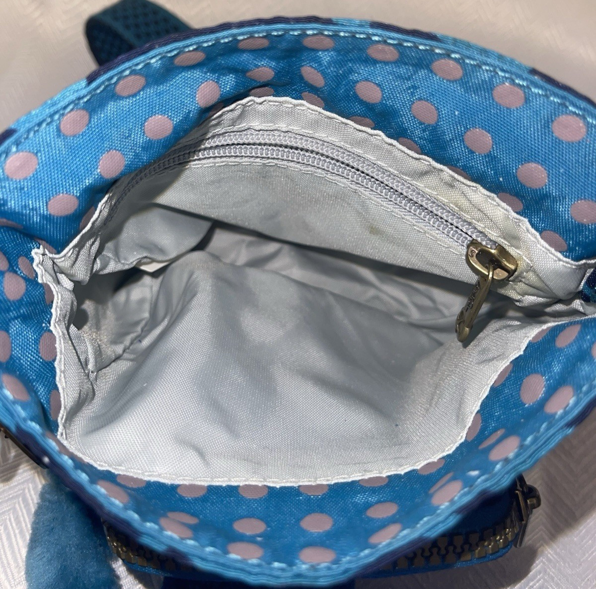 KIPLING Azure Blue 'Rabbit' Pattern Shoulder Bag … - image 12