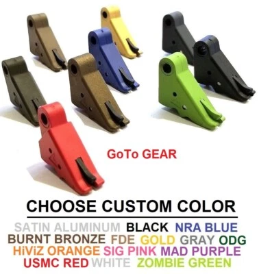 GOTO SPORTS GEAR Tango Down Triggers Custom Coated For Glock Models Gen 1 - 4, 42 43 43X 48