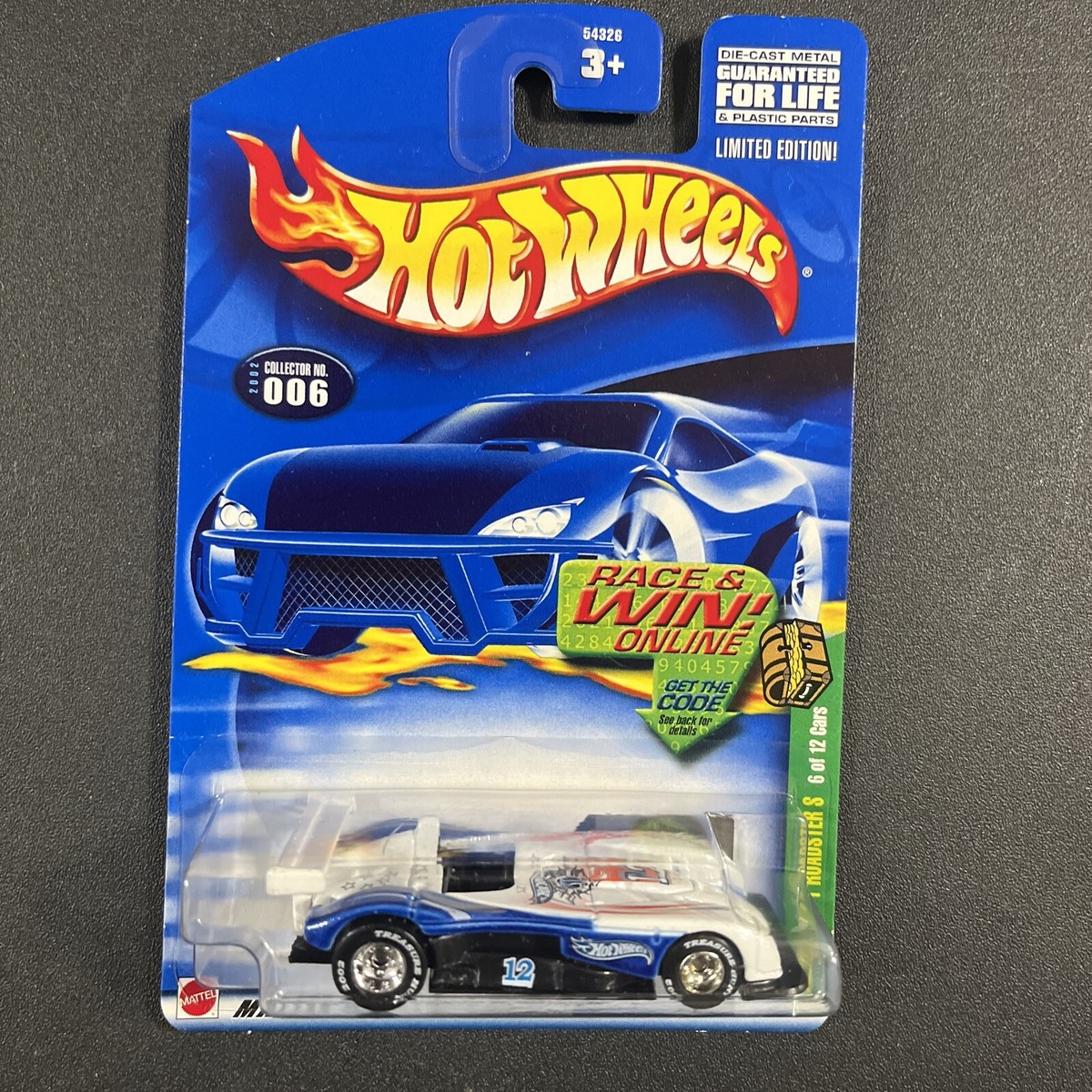 HOT WHEELS SUPER TREASURE HUNT PONOZ LMP-1 ROADSTER S DIE-CAST CAR