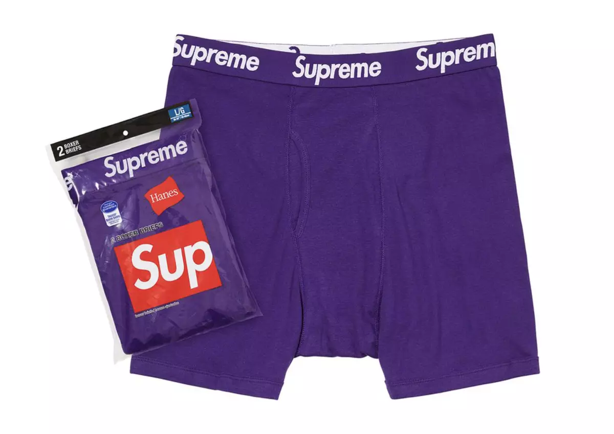 Supreme x hanes clearance underwear