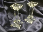 VILLEROY & BOCH SIENA set of 2 CRYSTAL CANDLESTICKS 6” BEAUTIFUL!! — photo 6