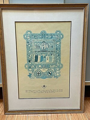 Vatican Art Print ''Solemn Papal Blessing in a Volume of Prayer'' Pope Boniface IX
