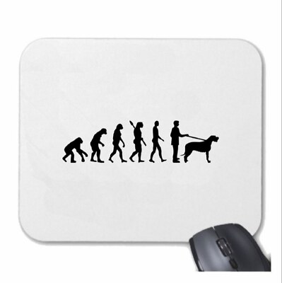 MOUSEPAD (MAUSPAD) EVOLUTION IRISCHER WOLFSHUND HUNDESPORT HUNDEZUCHT RASSEHUND