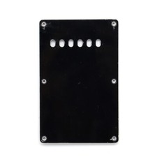 Fit Fender Stratocaster Electric Guitar Vintage 6 Holes Back Plate,4Ply Black