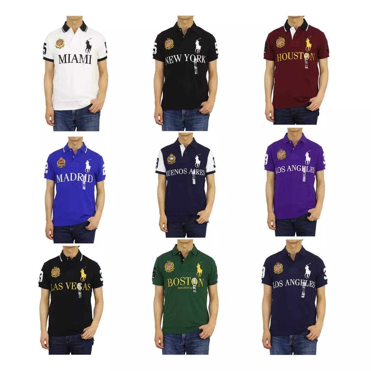 Polo Ralph Lauren Custom Slim Fit Big Pony City Polo Short Sleeve