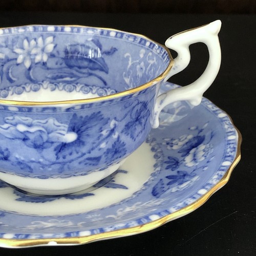 Spode Camilla Blue Cup & Saucer Gilded (10 available) - Picture 5 of 5