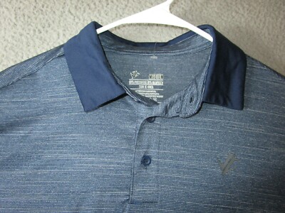 JOLT GEAR MEN'S GOLF POLO SHIRT NAVY BLUE MEDIUM