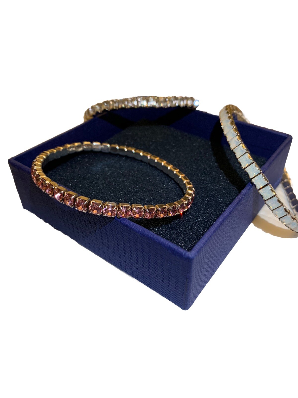 Swarovski 3 Stretch Crystal Bracelets - image 2