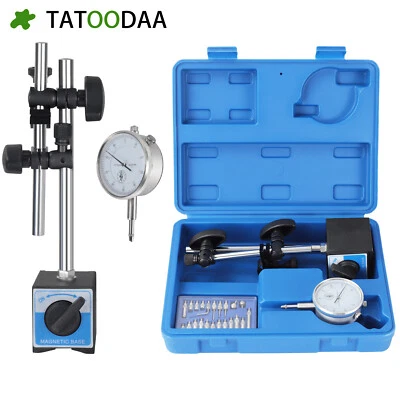 TATOODAA Dial Indicator with Magnetic Base 0.001"Precision Gauge Test Indicator Point Set