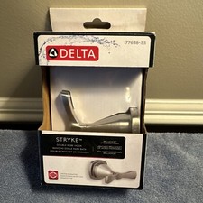 Delta Stryke Double Robe Hook Stainless Steel Finish 77638-SS