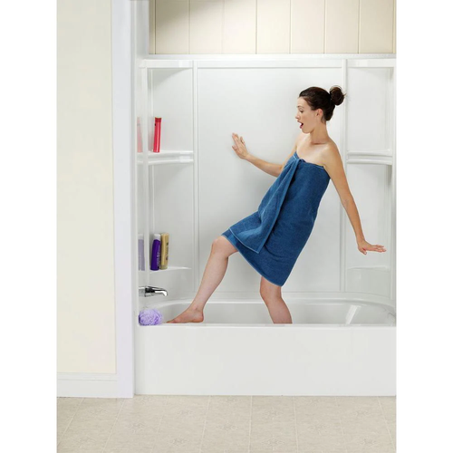 16 in. w x 40 in. l bathtub floor repair inlay kit, white shower base