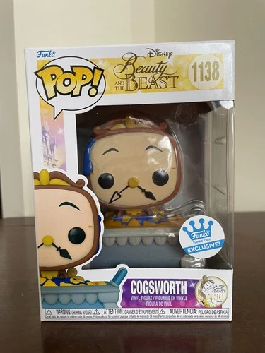 Funko Pop! Vinyl: Disney - Cogsworth - Funko (Exclusive) #1138