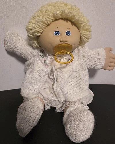 Cabbage Patch Kids Doll HM4 Girl Blond Loops with Blue Eyes