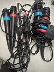 Lot Of 4 Singstar  Wired Microphones Use With PS2 & PS3 & Some Disney Video Game