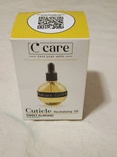 C CARE Sweet Almond Cuticle Oil for Nails, 2.5 oz   Overnight Cuticle Repair Oil