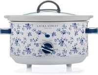 Laura Ashley 3.5L Slow Cooker with Ceramic Pot 3 Heat Settings Glass Lid