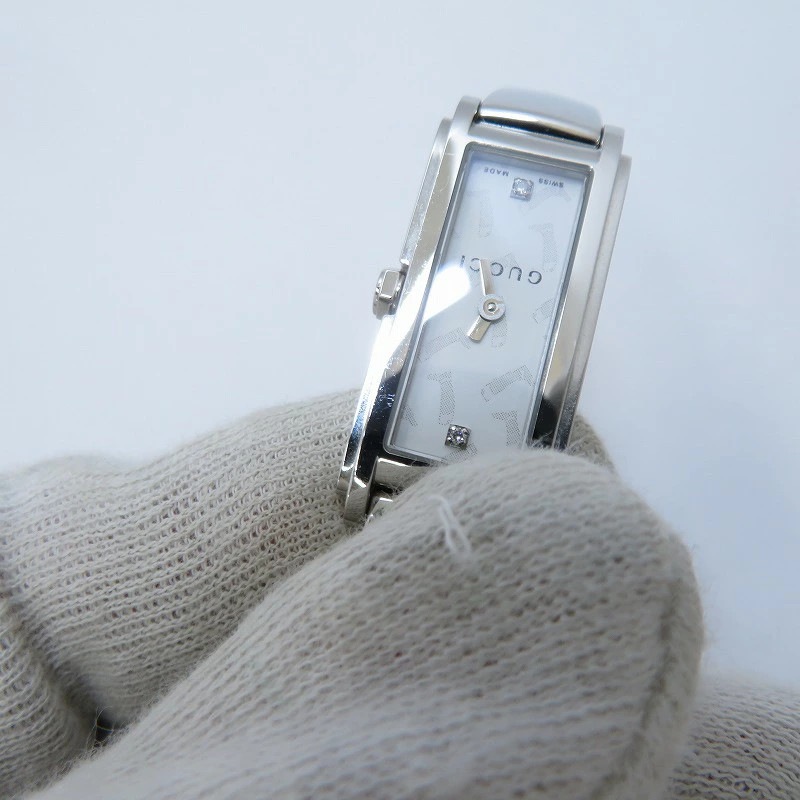GUCCI 2P diamond bangle watch boot pattern analog… - image 8