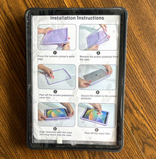 Black Stand Case for Apple iPad w/ Built-In Stand Screen Protector
