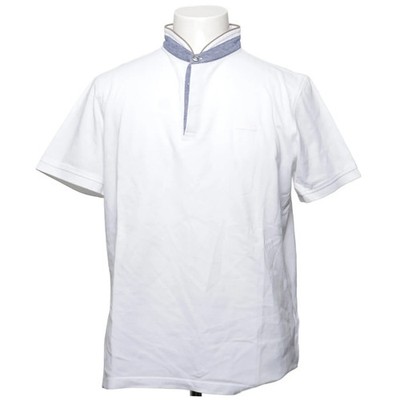 Bugatti, Poloshirt, Größe: XL, Weiß/Blau, Baumwolle, Einfarbig, Herren #BZt