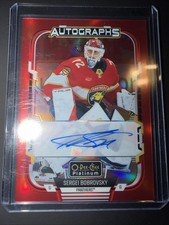 2025-26 OPC Platinum Sergei Bobrovsky Red Rainbow Autographs #RA-BO