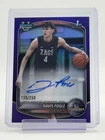 DAVIS FOGLE 2025-26 BOWMAN CHROME PURPLE 1ST ROOKIE AUTO /250 Q2045