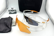 OAKLEY M FRAME FMJ 5.56 SILVER W/ BLACK IRIDIUM PERSIMMON HEATER SUNGLASSES RARE