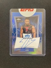 2024 Topps Chrome Wwe Tonga Loa Blue Auto /150