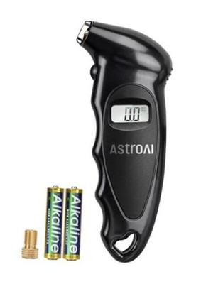 Digital Tire Pressure Gauge 0-150PSI, Accurate in 0.1 Increments, 1Pack Black