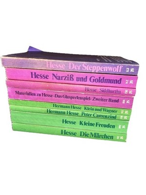 Hermann Hesse 8 book lot Vintage Paperback German Steppenwolf Die Marchen