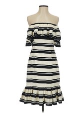 Halston Heritage Women Ivory Casual Dress 0