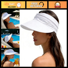 Wide Brim Sun Hat for Women - UV Protection Beach Visor Cap for Sports, Golf, Hi
