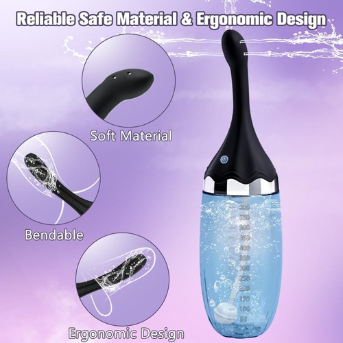 Anal Douche Automatic Enema Bulb - 20oz Electric Enemas for Colon Cleanse for... - Picture 4 of 6
